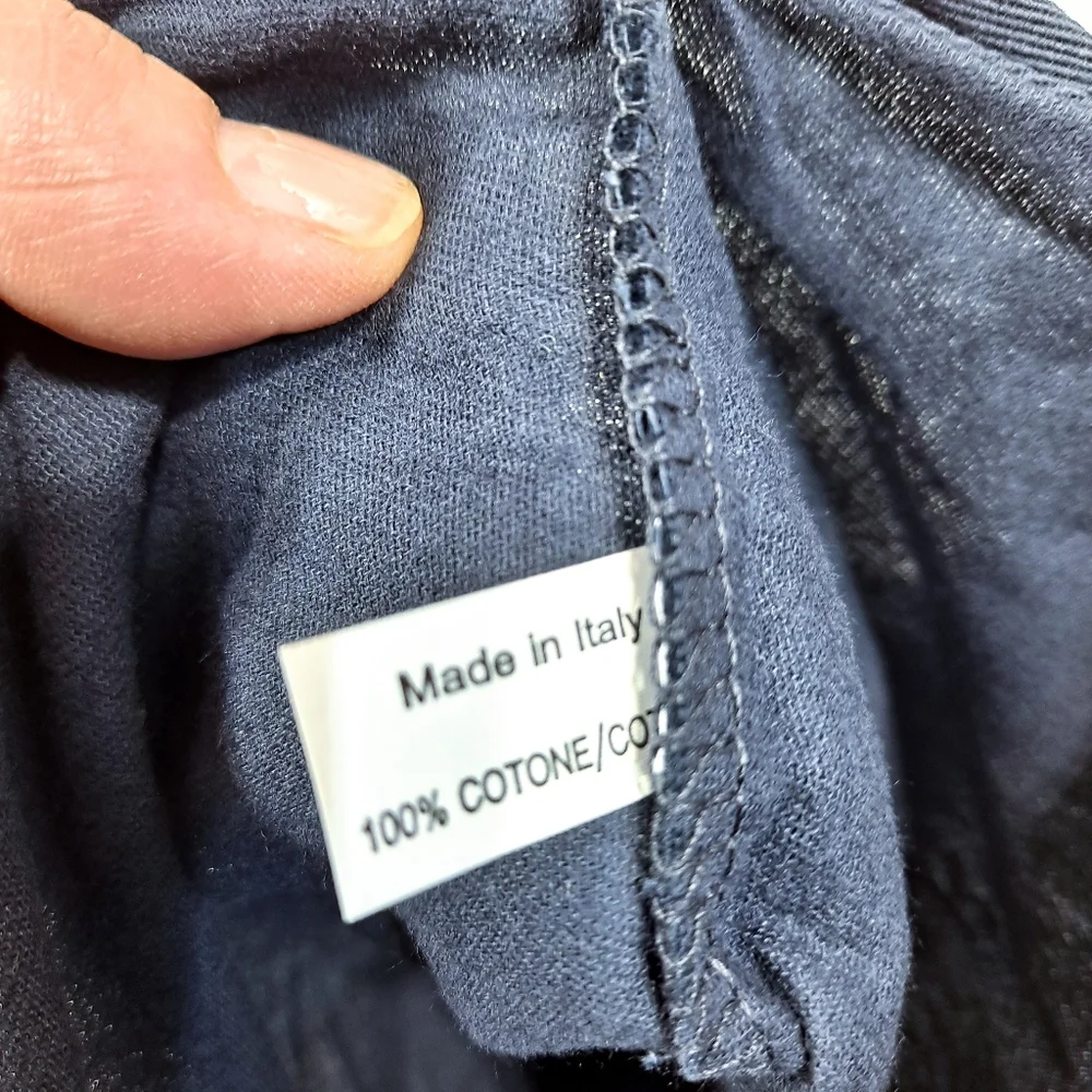 Ralph Lauren Navy Blue Dust Cover Cotton Drawstring Pouch Bag